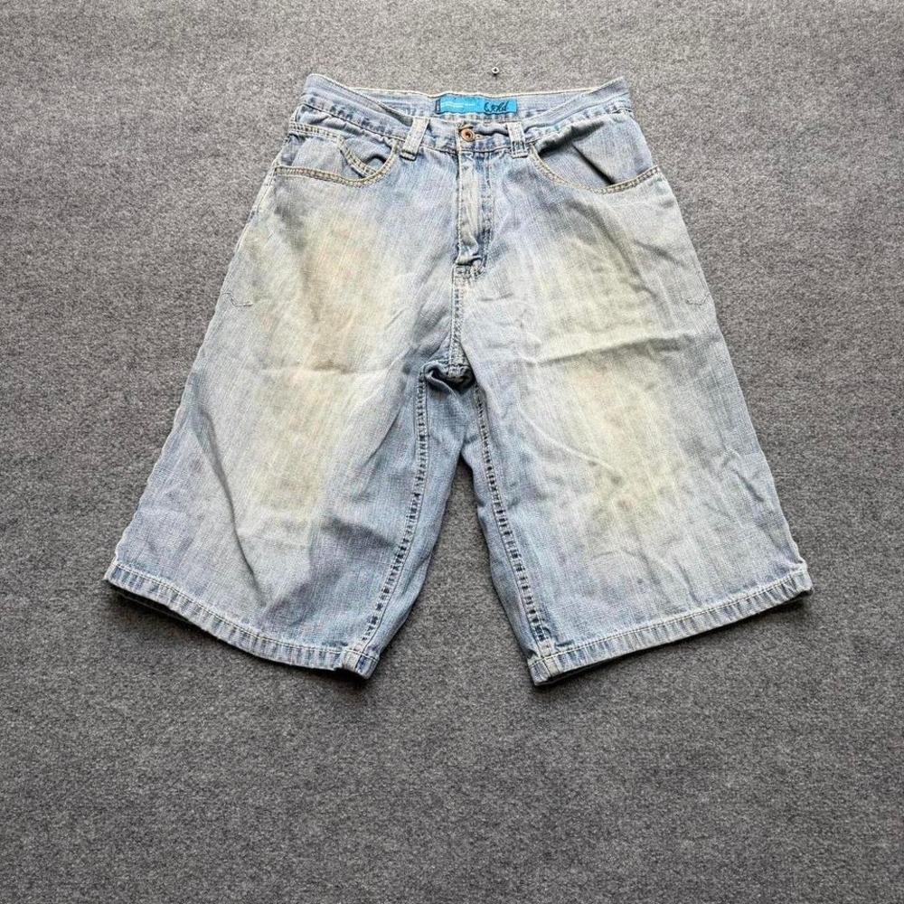 Y2K wckd mens baggy vintage jorts embroidered size 32